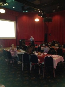 Dr. David Rintell from Partners Pediatric MS Center at Brigham & Women’s Hospital in Boston speaking with the parents at our April 27 CHUMS program.  
