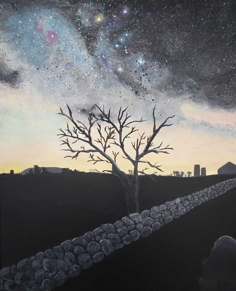 Kelsey Davis painting entitled Cosmic Night